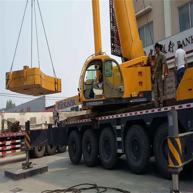 靖江当地吊车出租|机器吊装|75吨|工厂搬迁服务